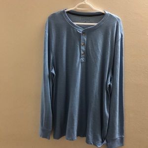 Club Room Long sleeve Striped Henley